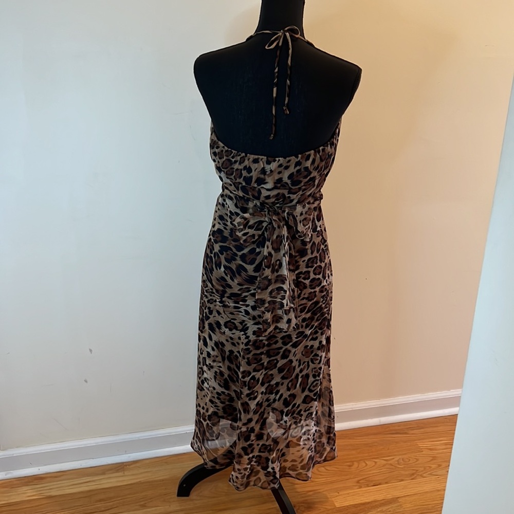 ❤️ Rabbit Rabbit Rabbit Halter Leopard Dress - Picture 3 of 7